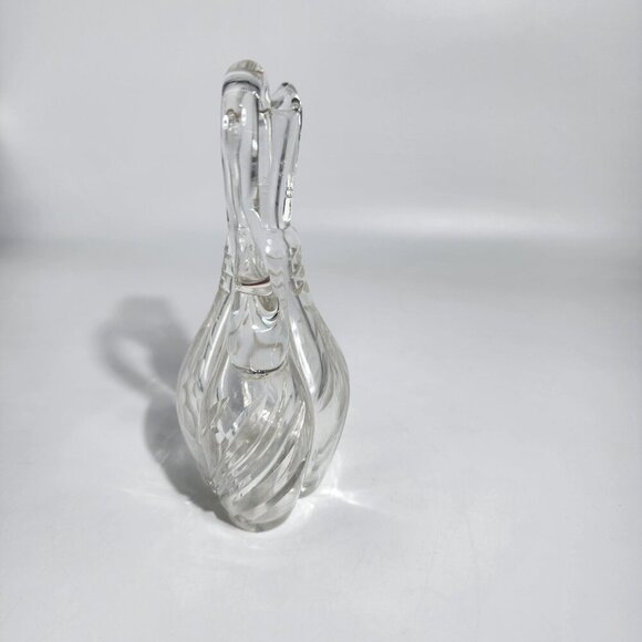 Cruet Clear Glass Etched Grape Leaf Pattern Oil Or Vinegar Decanter Carafe VTG - Picture 2 of 12